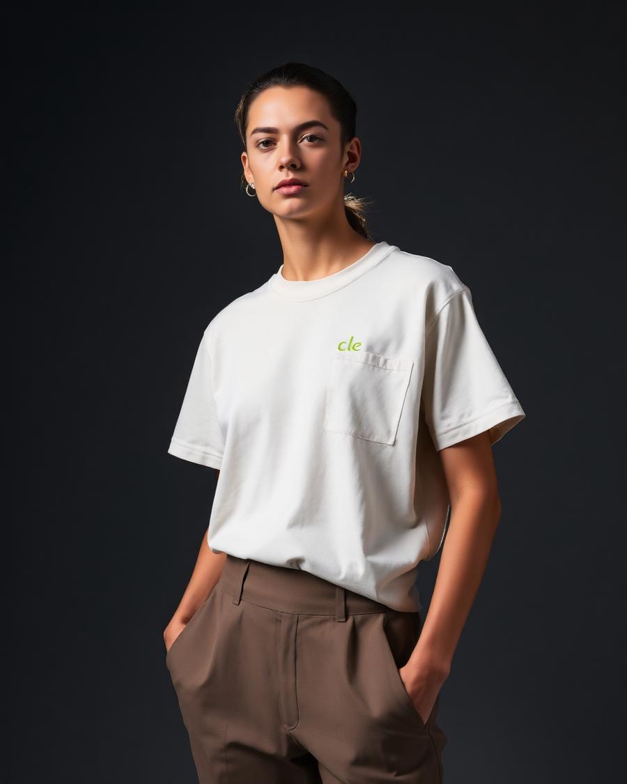 Signal Graphic Tee in Ivory